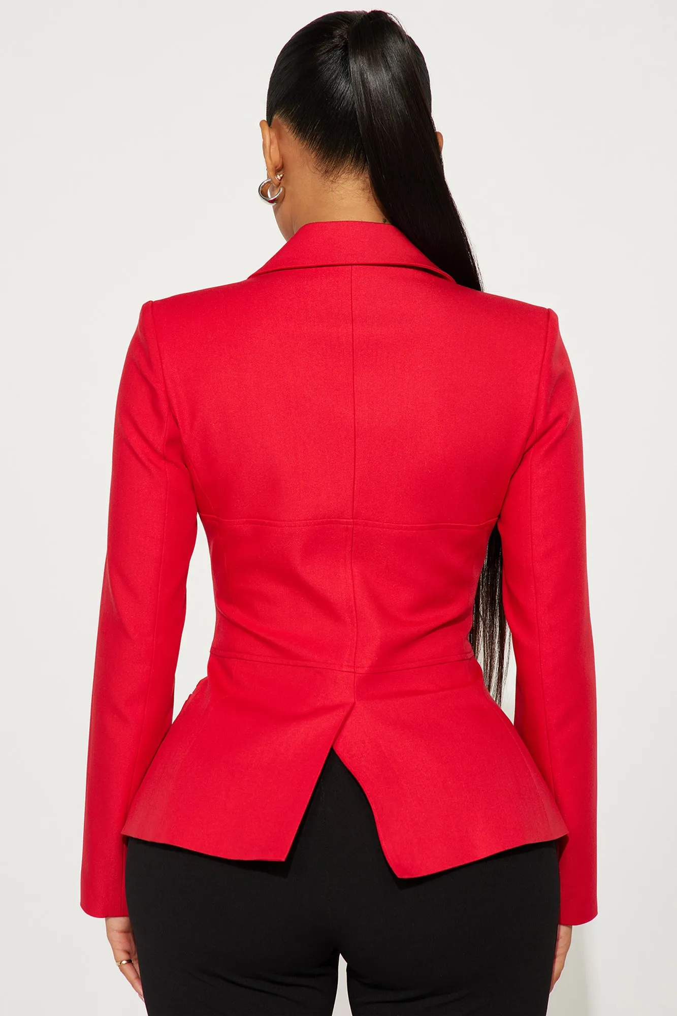 All Body Corset Blazer - Red