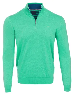 Andre 'Adare' Quarter Zip Knit - Apple Green