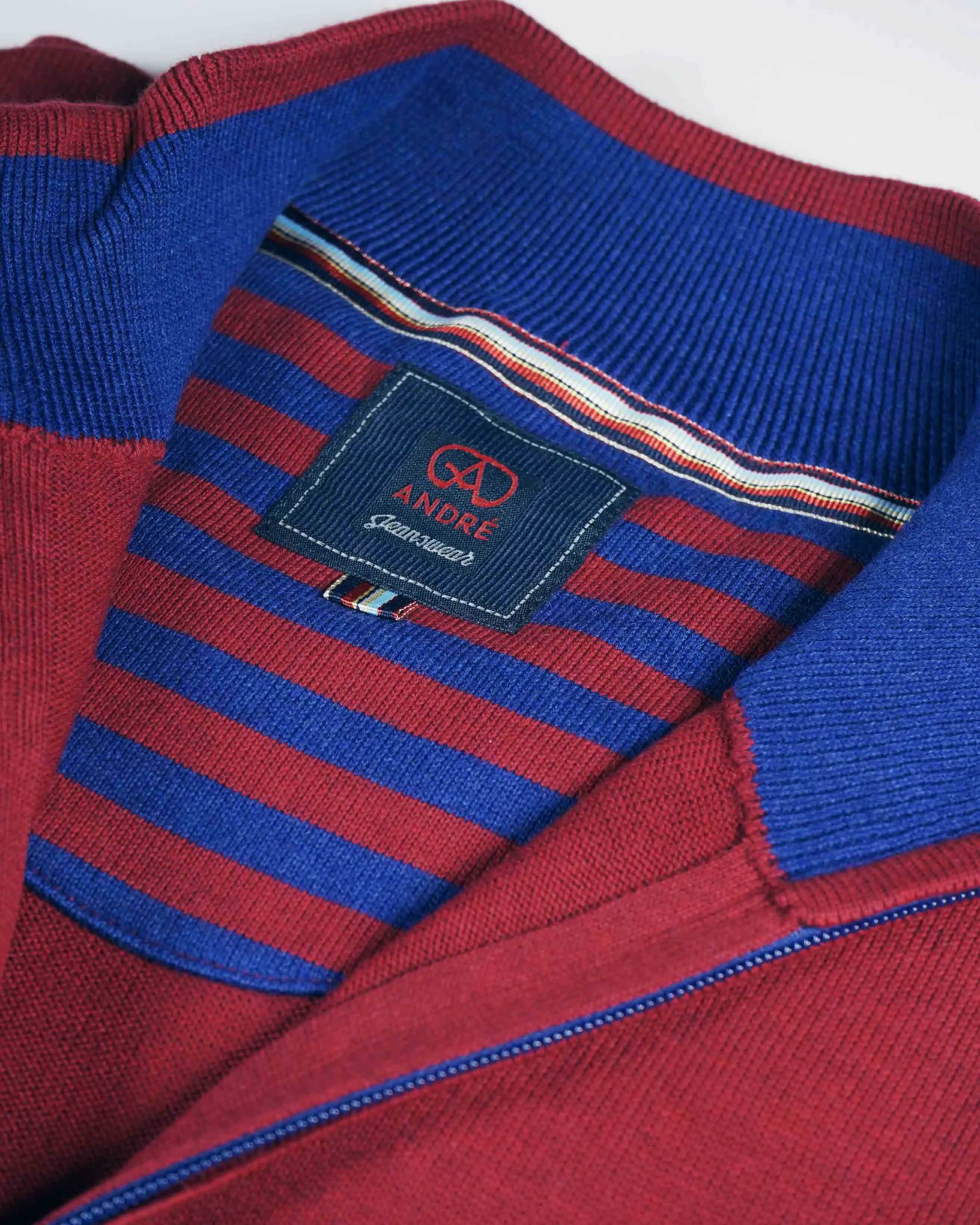 Andre 'Tory' Half Zip - Red / Cherry