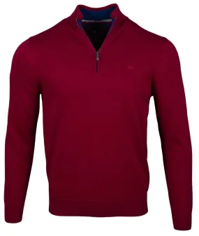 Andre 'Tory' Half Zip - Red / Cherry