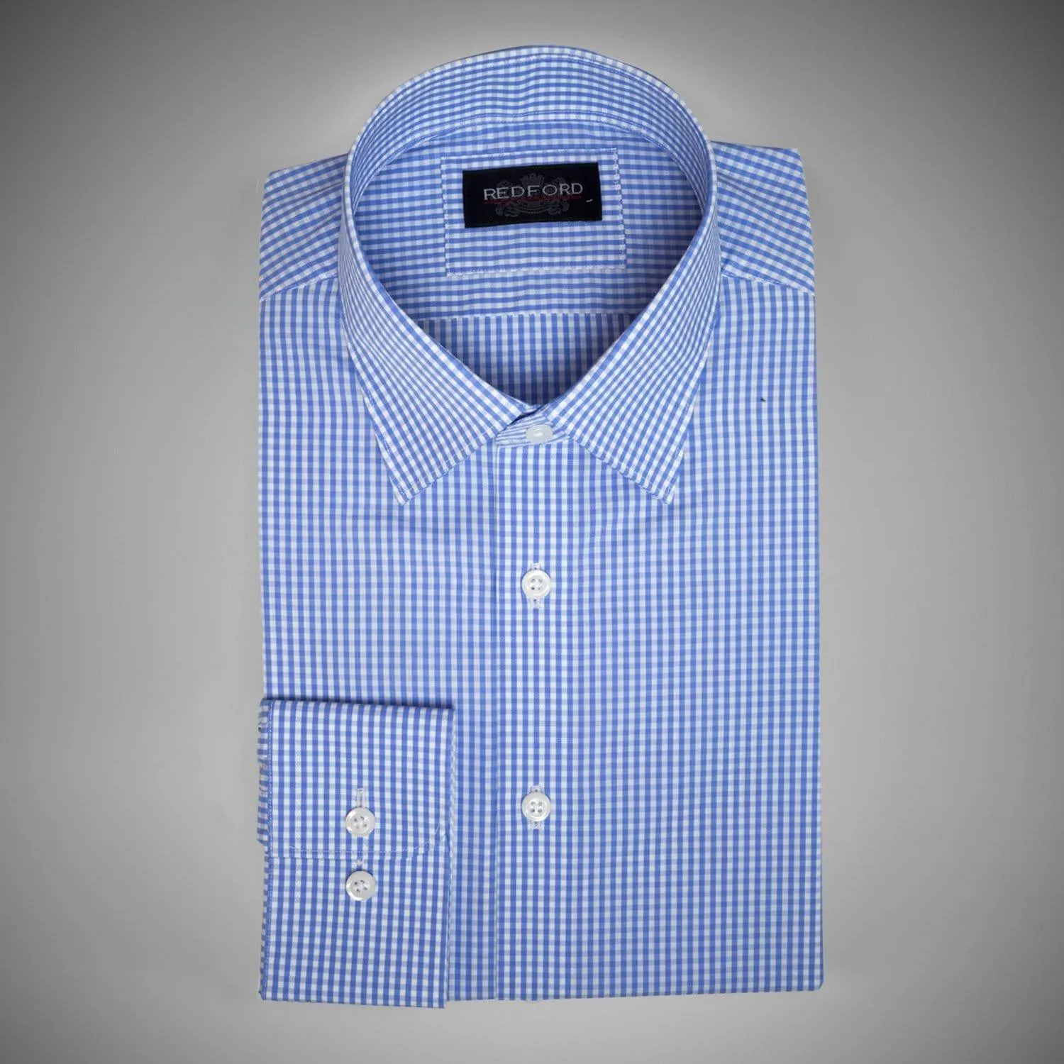 Classic Blue Gingham Check Shirt