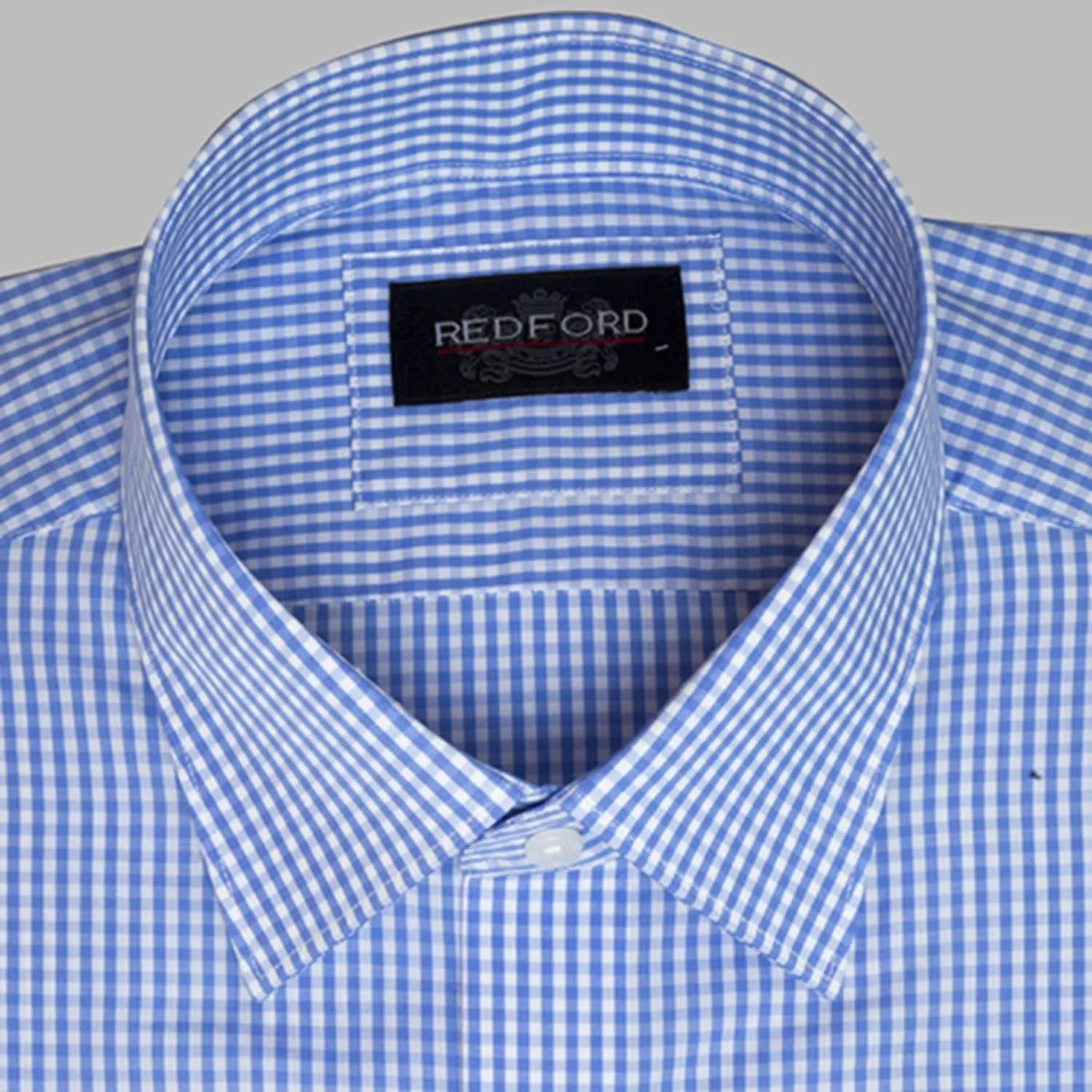 Classic Blue Gingham Check Shirt