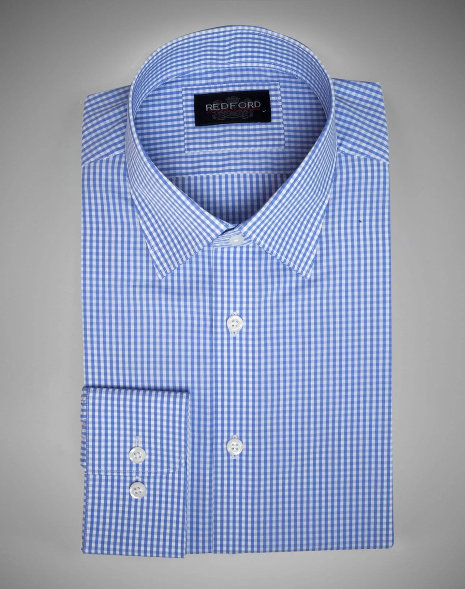 Classic Blue Gingham Check Shirt