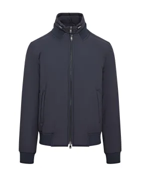 Corneliani TechTouch Bomber With Chest Piece (Navy)
