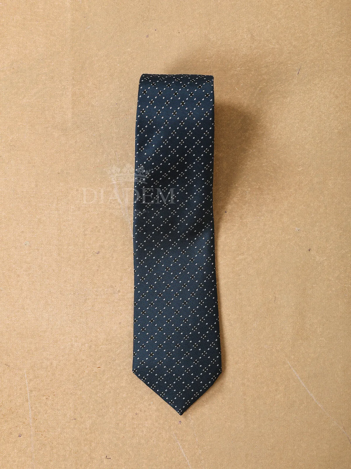 Dark Green Zigzag Pattern Men's Suit