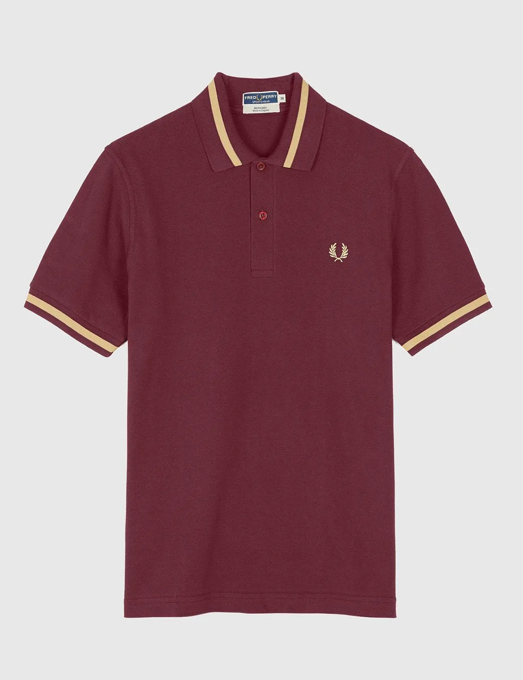 Fred Perry Single Tipped Polo Shirt - Aubergine