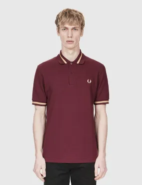 Fred Perry Single Tipped Polo Shirt - Aubergine