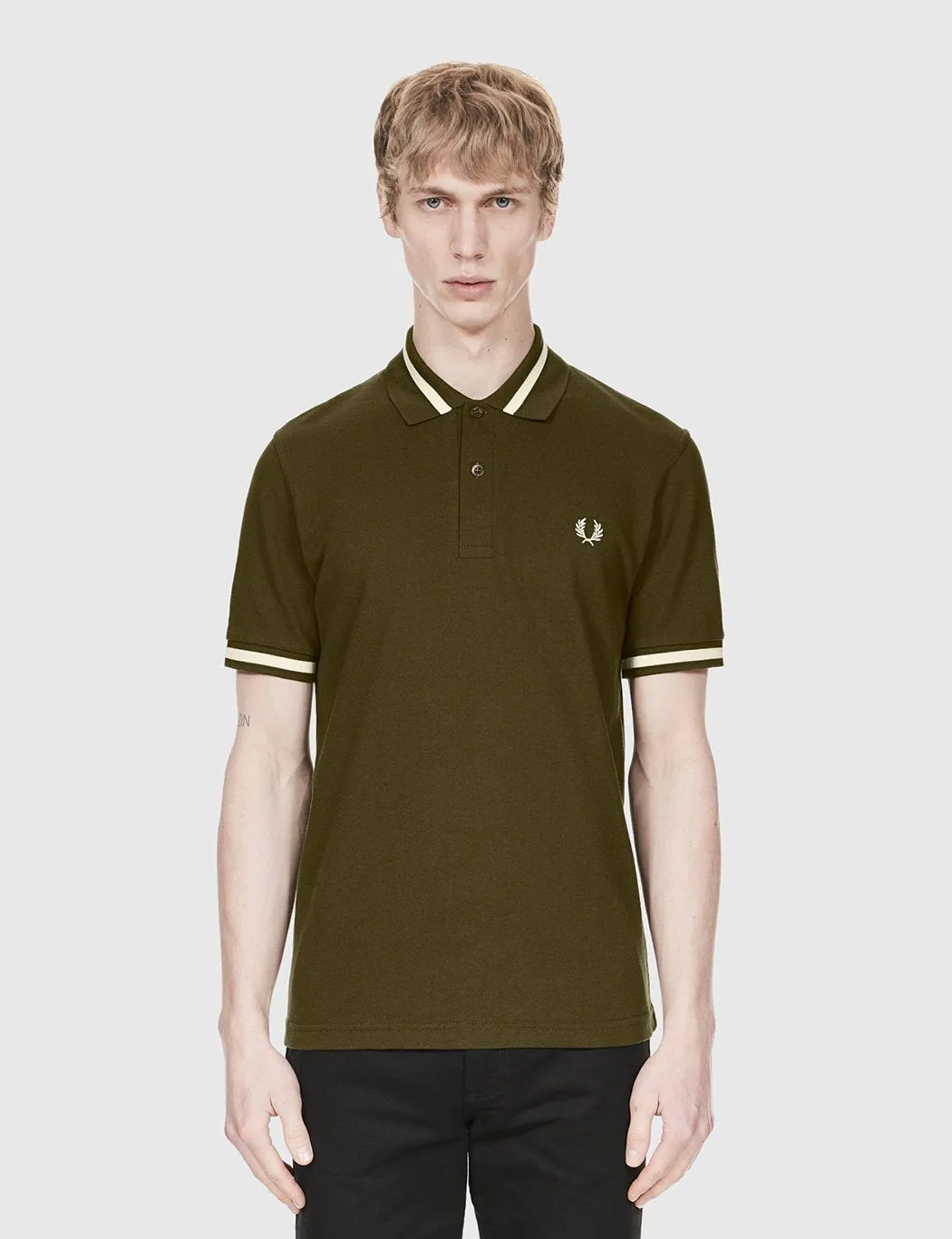Fred Perry Single Tipped Polo Shirt - Hunting Green