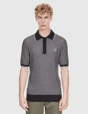 Fred Perry Texture Knit Shirt - Navy