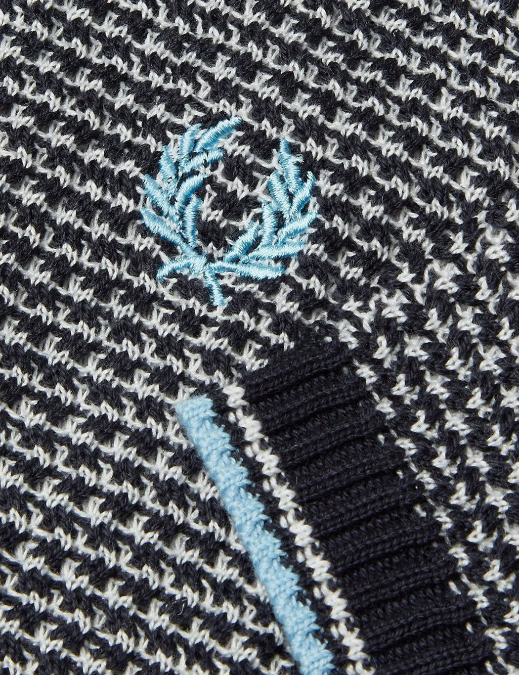 Fred Perry Texture Knit Shirt - Navy