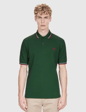 Fred Perry Twin Tipped Polo Shirt - Tartan Green