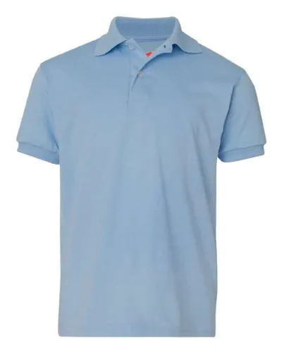 Hanes Youth 50-50 Ecosmart Jersey Knit Polo