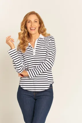 Ivy Polo White / Navy