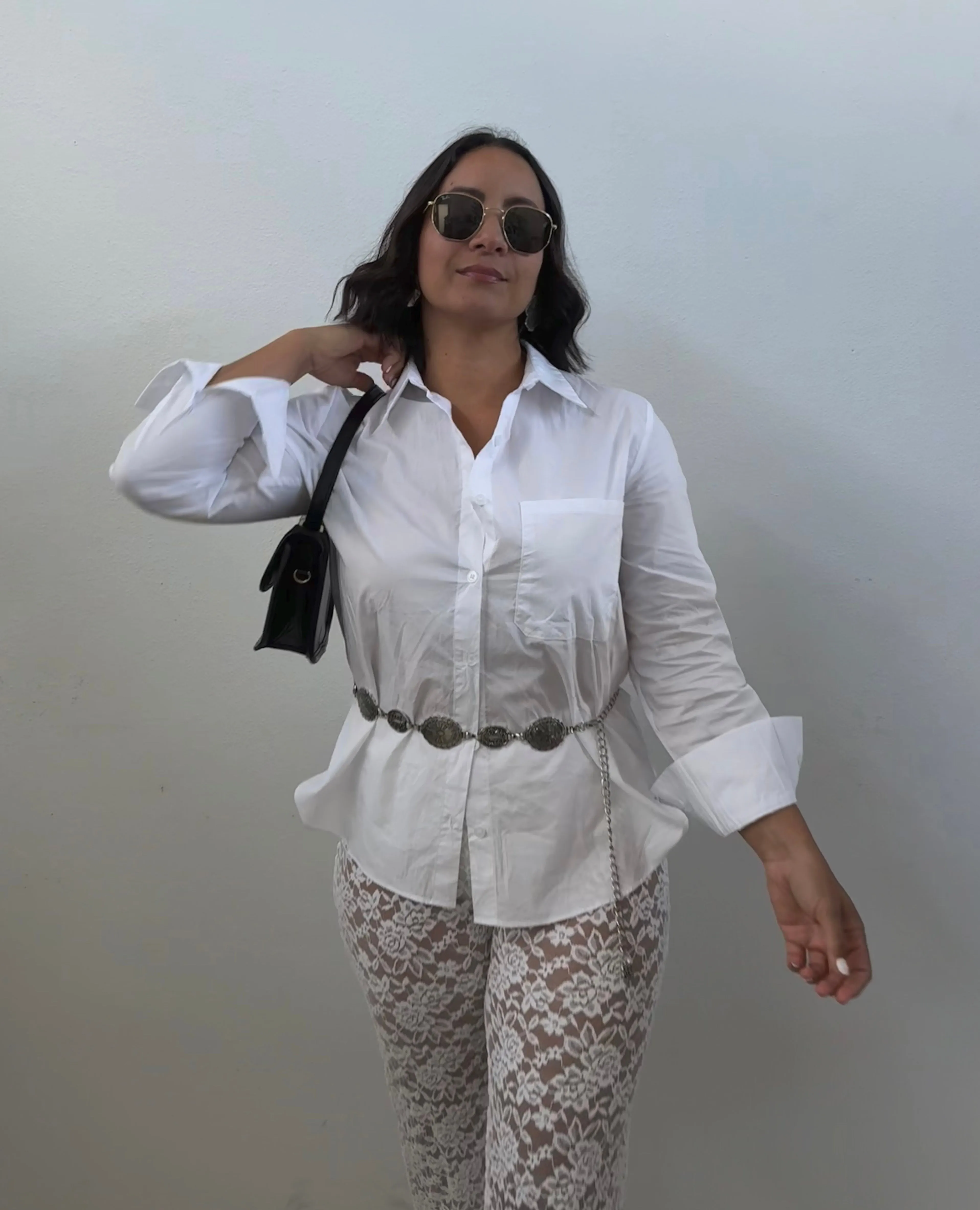 Lace Trousers, White