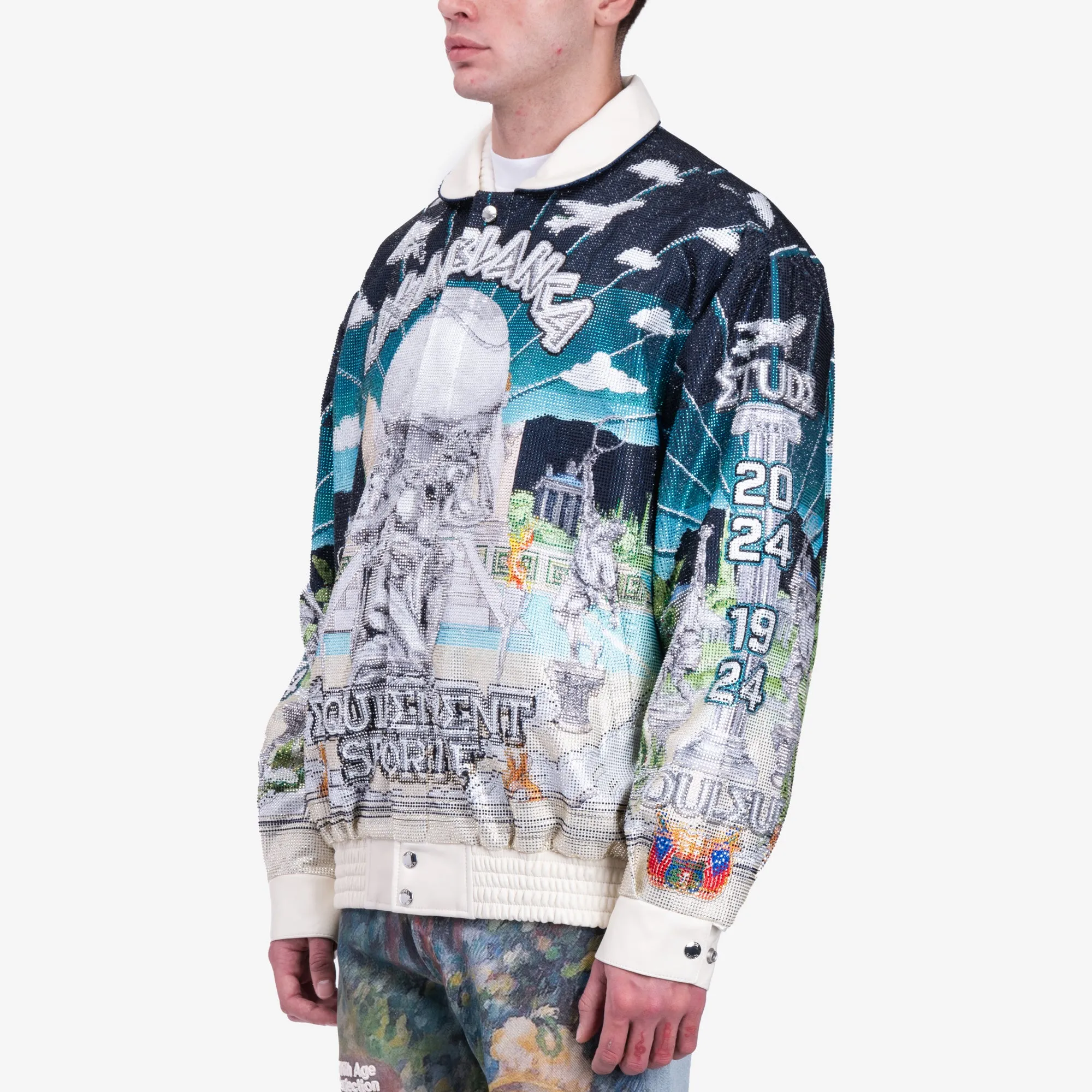 Le Temple du Sport Crystal Bomber Jacket