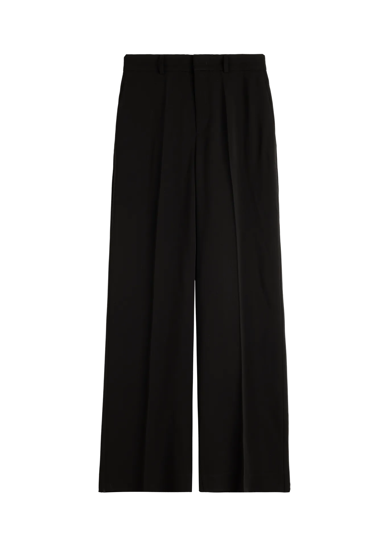 Regular fit crepe pants
