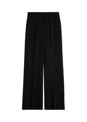 Regular fit crepe pants
