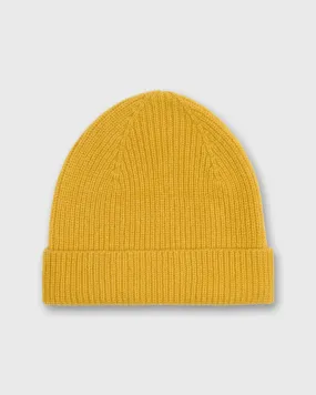 Shaker Watch Cap in Marigold Cashmere