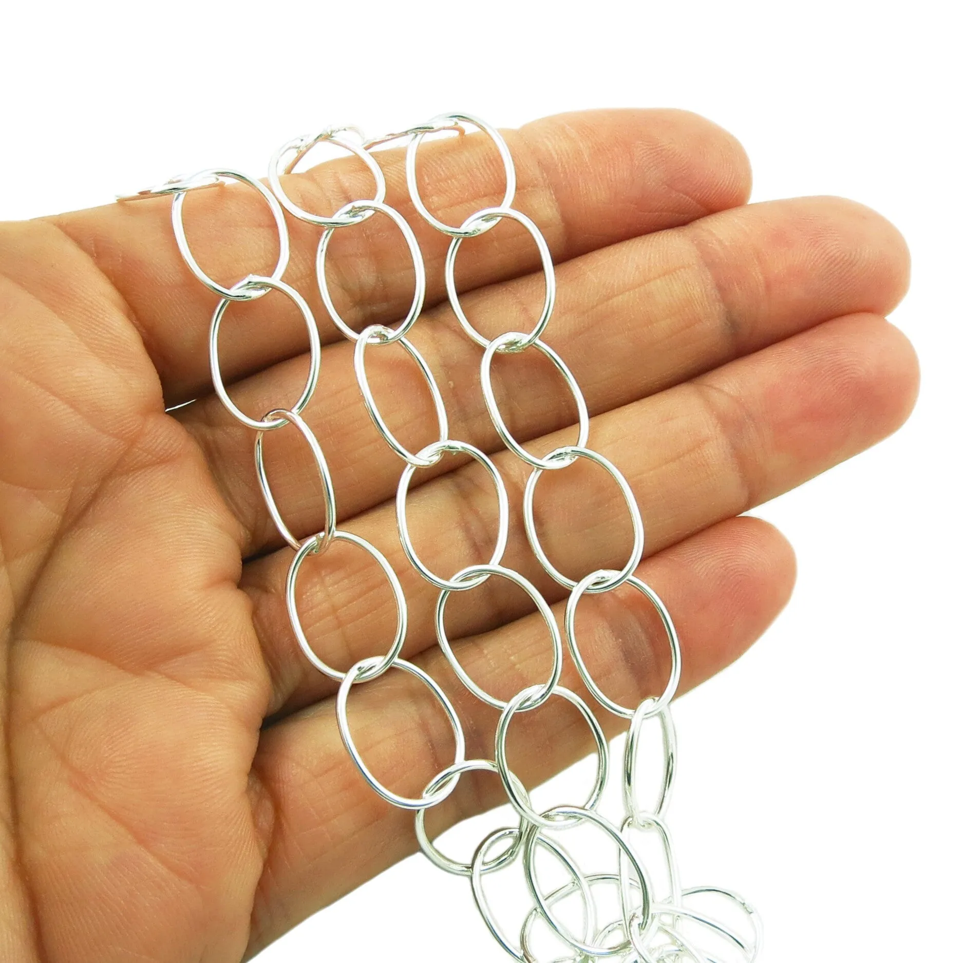 Silver Layered Chain Necklace