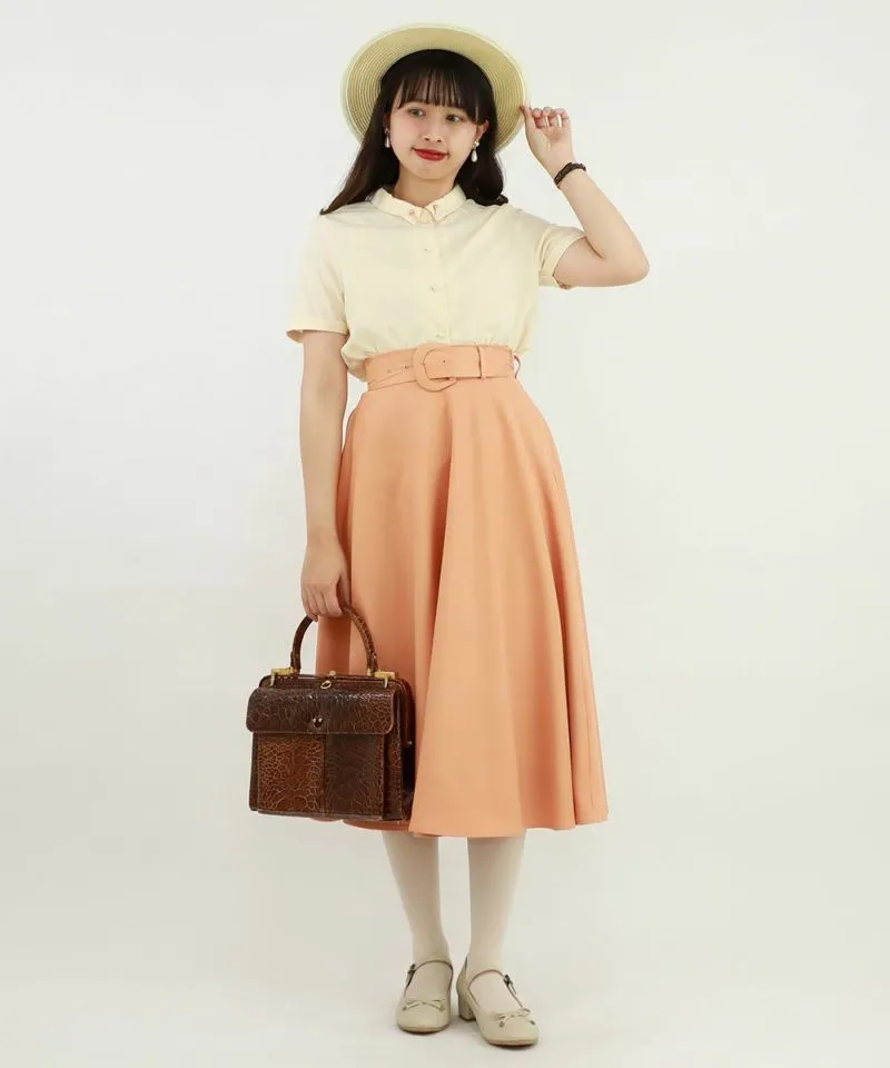 Small Collar Shirt with Pin