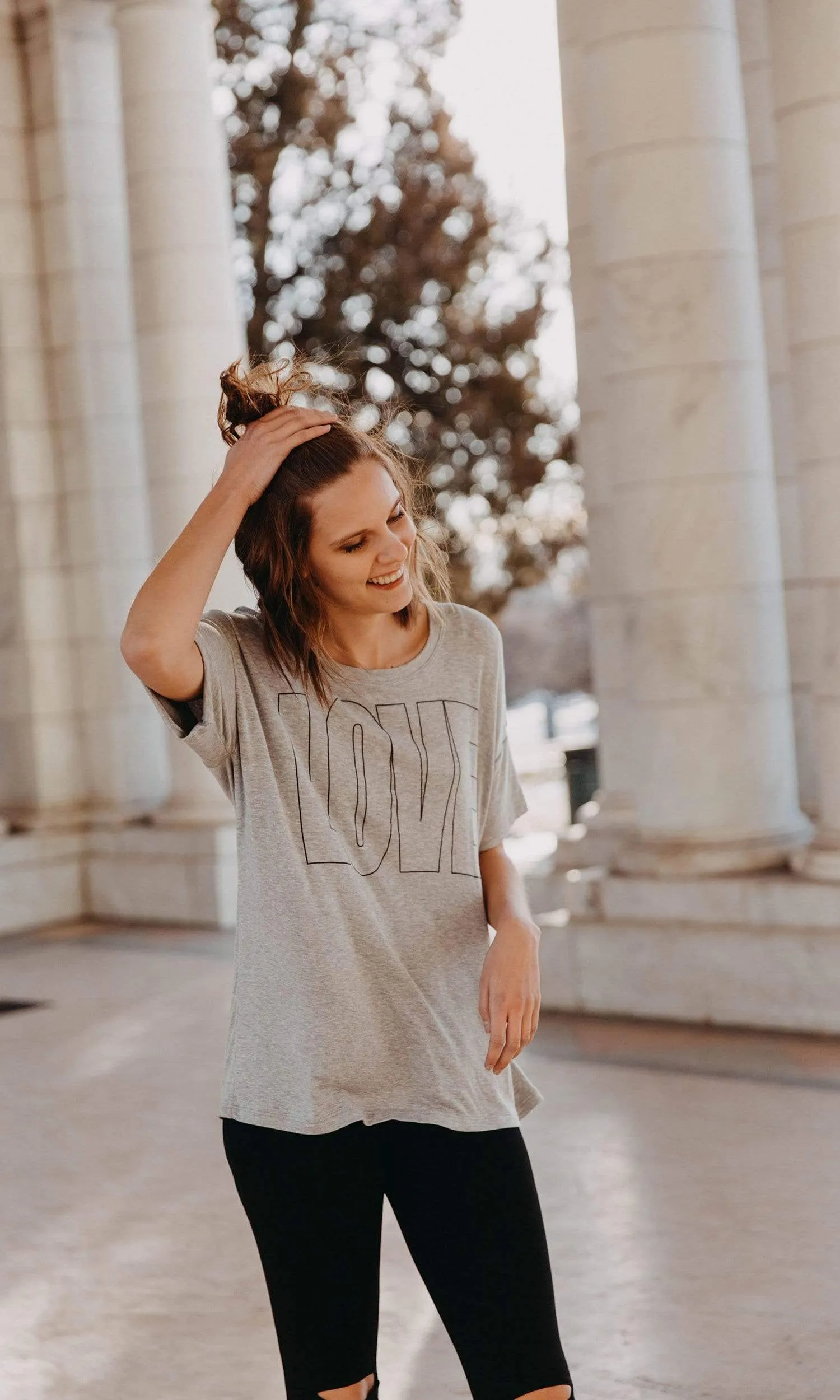 Sundown by River   Sky Love Graphic Sleep Tee