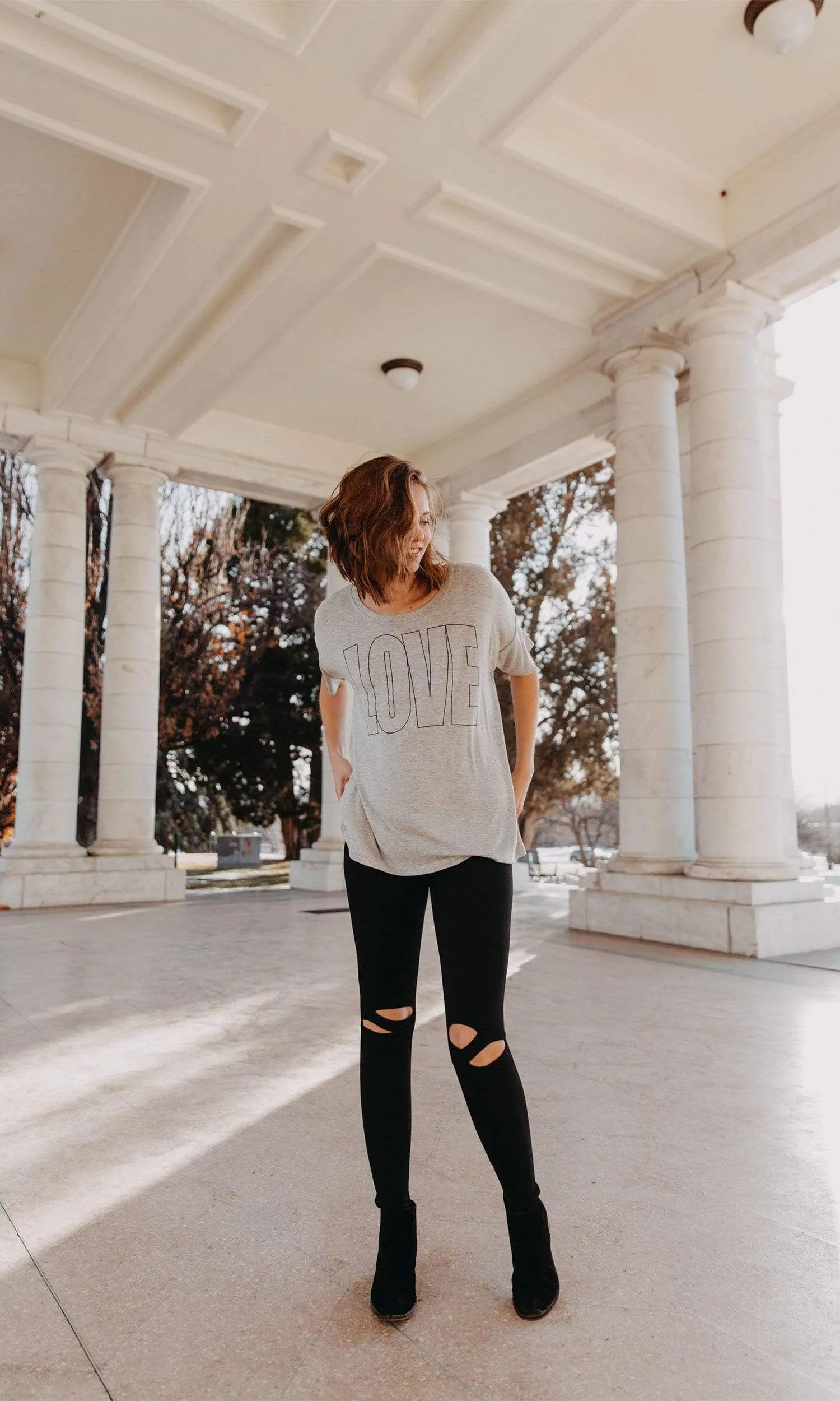 Sundown by River   Sky Love Graphic Sleep Tee