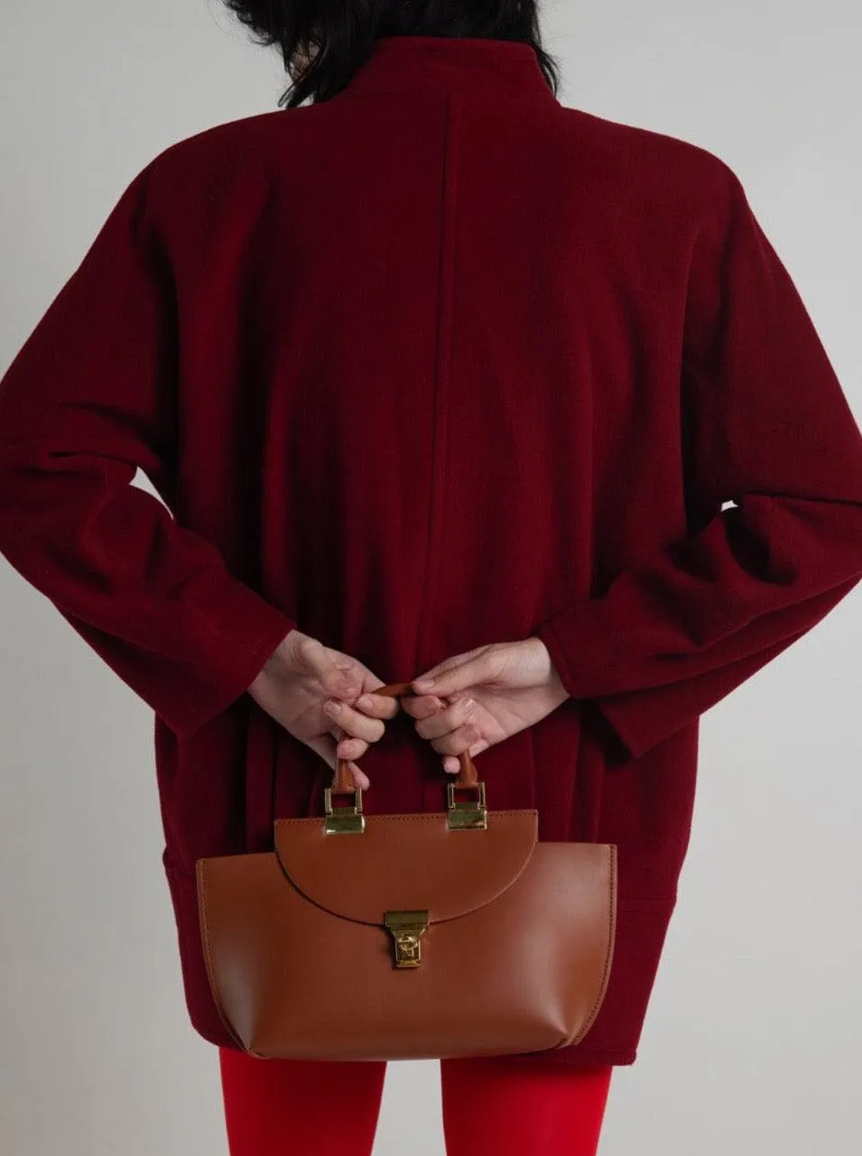 Vintage 1980s Red Wool Emmanuelle Ugaro Jacket