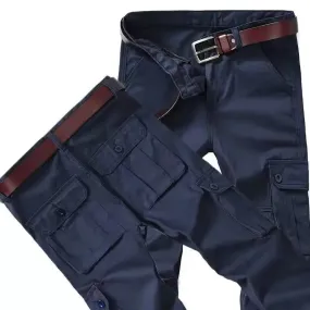 Wiaofellas  -  Cargo Pants for Men Outdoor Trousers Man Navy Hiking Summer Korean Vintage Luxury High Quality Clothing Big Size Regular Fit