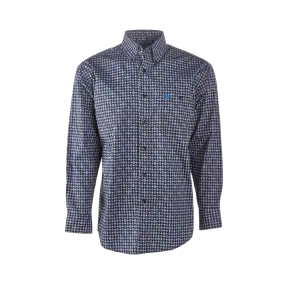 Wrangler Men's George Strait Blue Western Shirt